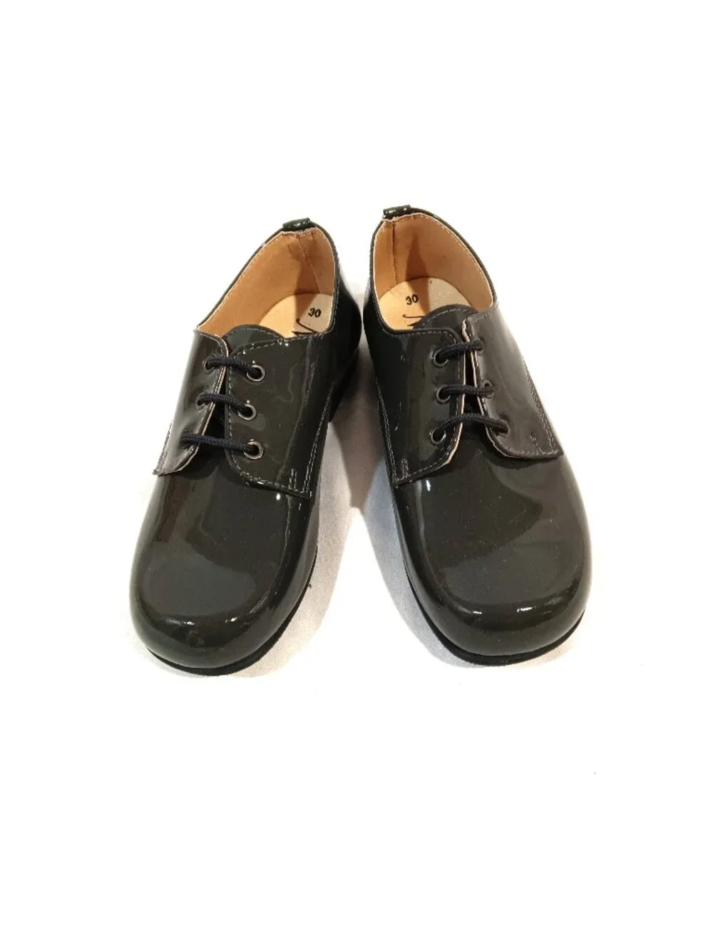 Manelli Boys Shoes Oxfords Lace Up New Dark Gray Color